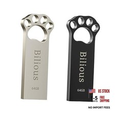 USB Flash Drive, 2PCS Cute Catpaw Style Thumb Drive Portable Key 64GB 2 Pack picture