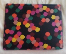New w/ Tags Fossil Tablet IPAD Case Fits I Pad 2 3 4 Black Polka dot leather picture