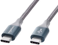 Amazon Basics USB-C to USB-C Cable 60W Fast Charger Nylon Braided 10 ft picture