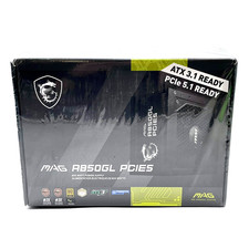 MSI MAG A850GL PCIE5 850W Modular 12VHPWR Cable ATX 3.0 Power Supply DAMAGED BOX picture