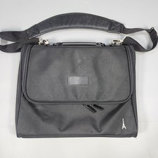 Travelpro Black Nylon Compact Laptop Tablet Briefcase Shoulder Bag w/ Strap picture