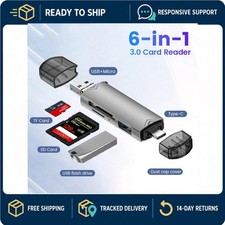 6 in 1 USB 3.0 Card Reader Type-C Micro USB OTG SD TF Memory Adapter picture