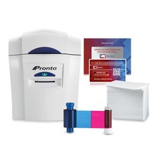 Bodno Magicard Pronto ID Card Printer & Complete Supplies Package Software-Bronz picture