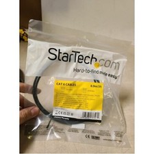 Startech N6PAT6BKS 6FT BLACK CAT6 ETHERNET CABLE SLIM SNAGLESS RJ45 UTP PATCH CA picture