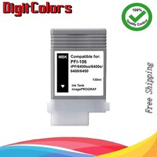 PFI-106 Matte Black Ink Cartridge for IPF 6400s 6400se 6400 6450 PFI106MBK picture