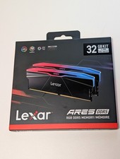 Lexar ARES RGB 32GB 2x16GB DDR5 6000 CL30 XMP EXPO Black Desktop Memory picture