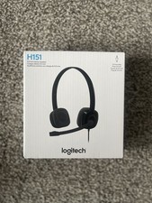 LOGITECH H151 3.5 mm STEREO HEADSET WITH BOOM MICROPHONE, Black picture