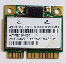 ASUS AW-NE186H(B1) WLAN Card Model AR58B125 IEEE 802.11 b/g/n PCIe Module picture