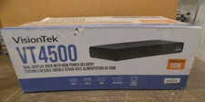 VisionTek VT4500 Dual Display 4K USB 3.0 & USB-C Docking Station Power *Box picture