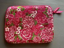 NWOT Lilly Pulitzer May Flowers iPad Tablet Soft Side Case Pink Floral 10