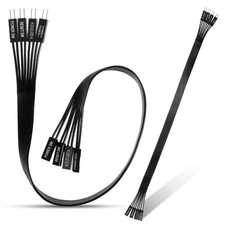 2-Pack Motherboard Front Panel Extension Cables, Front Panel Connector, 24awg picture
