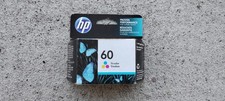 hp 60 Tri-Color Original Ink Cartridge, Expn Date:  March, 2022, New-in-Box picture