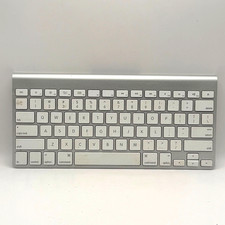 Apple Wireless Keyboard A1016 Bluetooth Aluminum White Keys Vintage Mac Tested picture