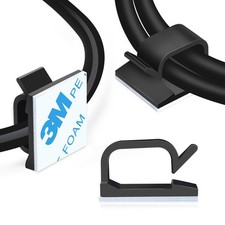 120PCS Outdoor Light Clips, Cable Management, Wall, Desk, Car, Black picture