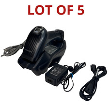 LOT OF 5 Datalogic POWERSCAN PM9501 Barcode Scanner w/Charging Base & Bundle picture