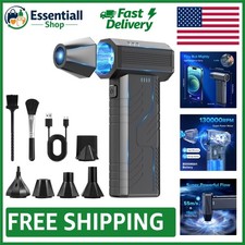 Rechargeable Keyboard Cleaner – 130,000 RPM Turbo Air Blower, Safe & Effective picture