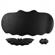 Tscuite Bat Mouse Pad, PU Leather Mousepad, 3 in 1 16.9L x 4W inches, black picture
