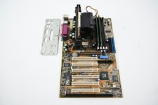 ASUS Motherboard P3V 4X Rev:1.02 - SDRAM ATX Slot 1 - With CPU, RAM, Slot Cover picture