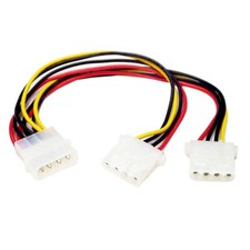 StarTech.com LP4 to 2x LP4 Power Y Splitter Cable M/F picture