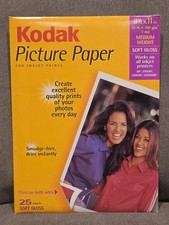 Kodak 25 Sheets Photo Paper SOFT GLOSS 2 Sided Printing  NEW Sealed picture