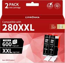 280XXL Printer Ink Cartridges Black Compatible with Canon 280 XL PGBK for Pixma picture