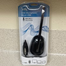 CYBER ACOUSTICS CVL-1084 USB MICROPHONE MICRO USB UPC: 646422104201 - NIP picture