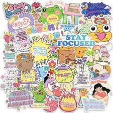 103 Pcs Holographic Motivational Sticker, Encouraging and Multi Color picture