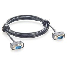 Ultra Slim VGA SVGA Monitor Cable Low Profile HD15 Male Screw Panel Mount 2M picture