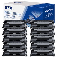 10 PK CF287X 87X Toner Compatible For HP Enterprise M506dh MFP M527dn Pro M501dn picture