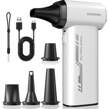 Ultra-Power Compressed Air Duster with 3-Speed Controls & Fast Charging White picture