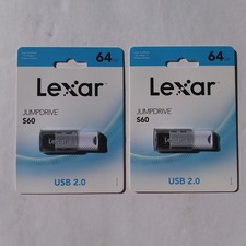 Lexar JumpDrive S60 64GB USB 2.0 Flash Drive Stick Memory Storage New Sealed (2) picture