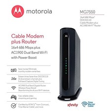 Motorola MG755010 16x4 Cable Modem Plus AC1900 Dual Band Wi-Fi with Power Boost picture
