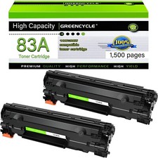 greencycle Compatible Toner Cartridge Replacement for HP 83A CF283A Work with... picture