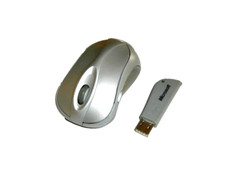 MICROSOFT MODEL 1054 USB 3 BUTTON SCROLLING WHEEL WIRELESS MOUSE & USB PLUG MOD picture
