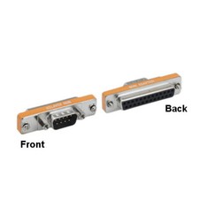 KNTK Mini DB9 Male to DB25 Female Adapter AT Modem RS-232 Connector Data picture