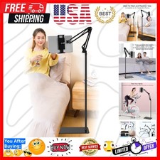 Tablet Floor Stand, Adjustable Universal 360-degree Rotatable Metal Tablet Ho... picture