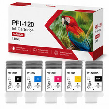 5PK PFI-120 130ML Ink for imagePROGRAF TM-205 TM-200 TM-300 TM-255 GP-255 picture
