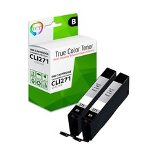 2Pk TCT CLI-271 CLI271 Black HY For Canon Pixma MG5720 MG6821 Compatible Ink picture