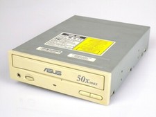 Rare: Asus CD-S500/A Internal IDE ATAPI 50x CD-ROM Drive Beige Bezel, BULK picture