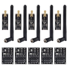 5 PCS NRF24L01+PA+LNA RF Transceiver Module SMA Antenna 2.4GHz 1100m picture