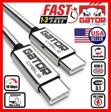 USB-C to USB-C 3.1 Charger Data Cable Type-C Male Fast Charge PD 60W 5A 10Gbps picture
