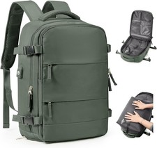 Vacuum Backpack Travel Laptop Backpacks For Small-without pump, Olive Green  picture