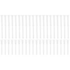 40Pcs White Silicone Rubber Computer Fan Screws Anti Vibration Noise Reduction picture
