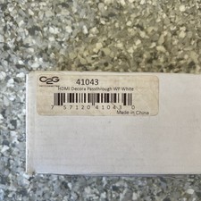 C2G HDMI Pass Through Wall Plate - White picture