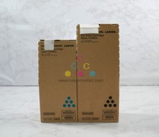2 New OEM Ricoh C550EX, C700EX Cyan & Black Pro Print Cartridges 828088, 828089 picture