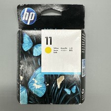 HP 11 Yellow Printhead C4813A Genuine OEM DesignJet 500 800 Sealed Exp 09/2015 picture