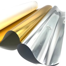 CALCA 11.8in x 328ft DTF Gold / Silver Foil Film Roll Cold Peel 2.95in Core picture