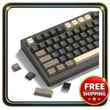 Womier Double Shot PBT Keycaps Set Cherry Profile Vintage Grey 132 Keys picture