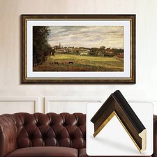 Brown & Gold TV Frame for Samsung The Frame 32, 43, 50, 55, 65, 75, 85 inch picture