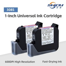 3pcs Black Replacement Cartridge Quick Dry Ink for 25.4mm Handheld Printer picture